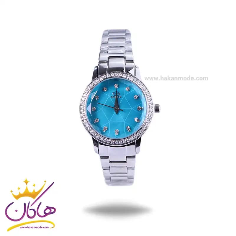 ساعت مچی سولیدا زنانه استیل نقره ای صفحه آبی S 4132/2