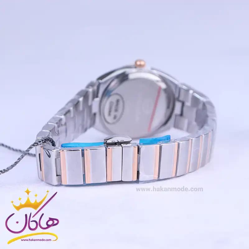 ساعت مچی سولیدا زنانه استیل نقره ای رزگلد صفحه سورمه ای S4137/7 — تصویر ۲