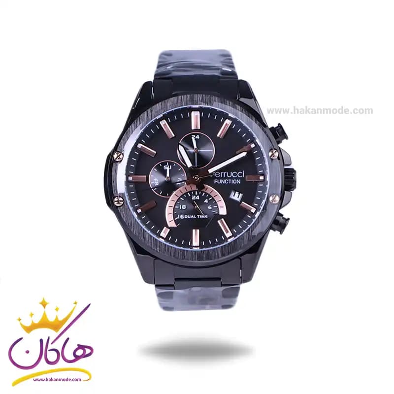 ساعت مچی عقربه ای فروچی مردانه فلزی مشکی FC03247/03