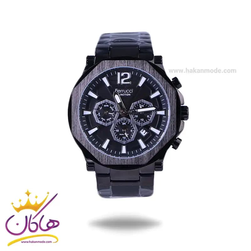 ساعت مچی عقربه ای فروچی مردانه فلزی مشکی FC03255/04
