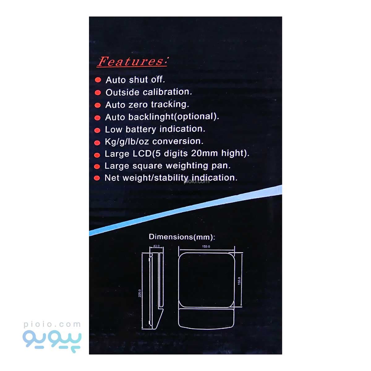 ترازو دیجیتال آیتم SF-400C — تصویر ۴