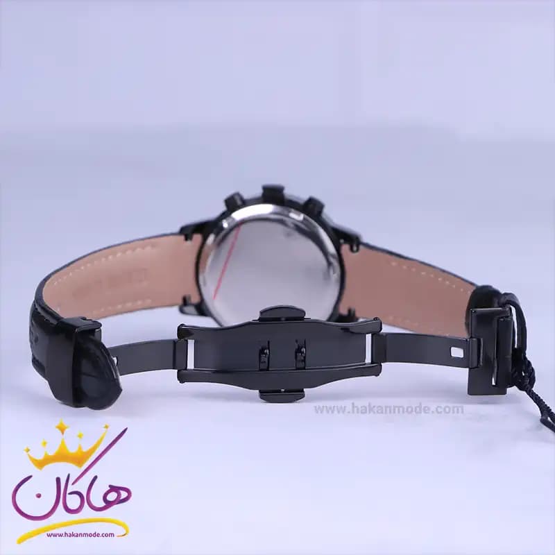 ساعت مچی عقربه ای الگانس زنانه بند چرم مشکی L2095/2 — تصویر ۳
