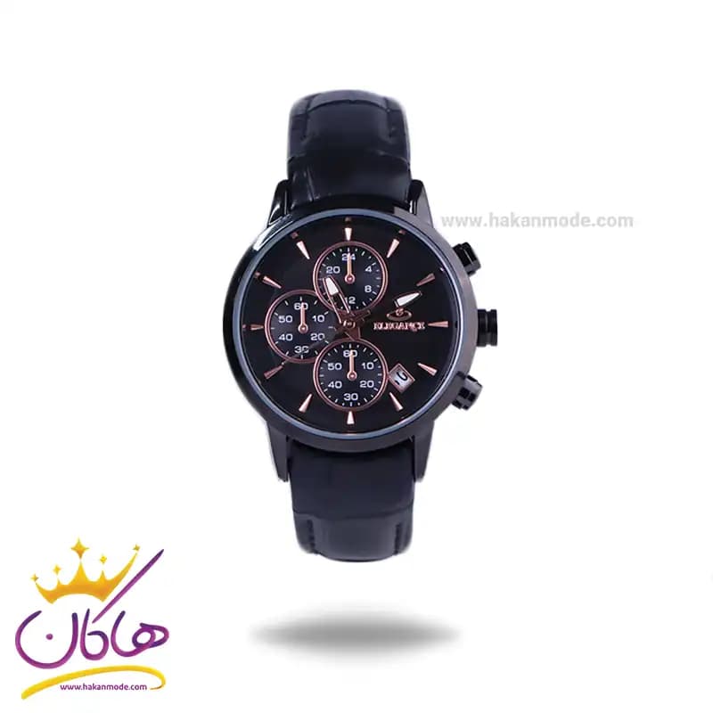ساعت مچی عقربه ای الگانس زنانه بند چرم مشکی L2095/2