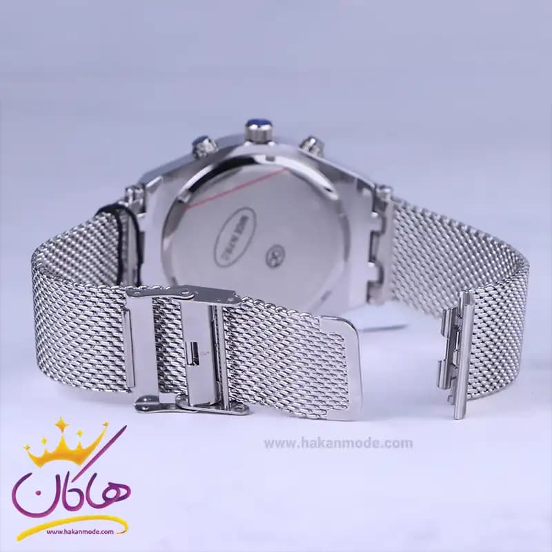 ساعت مچی فروچی مردانه فلزی بند حصیری نقره ای صفحه سبز FC03290/02 — تصویر ۳