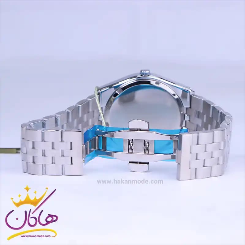 ساعت مچی سولیدا ست بند استیل نقره ای صفحه سبز 2140 — تصویر ۴