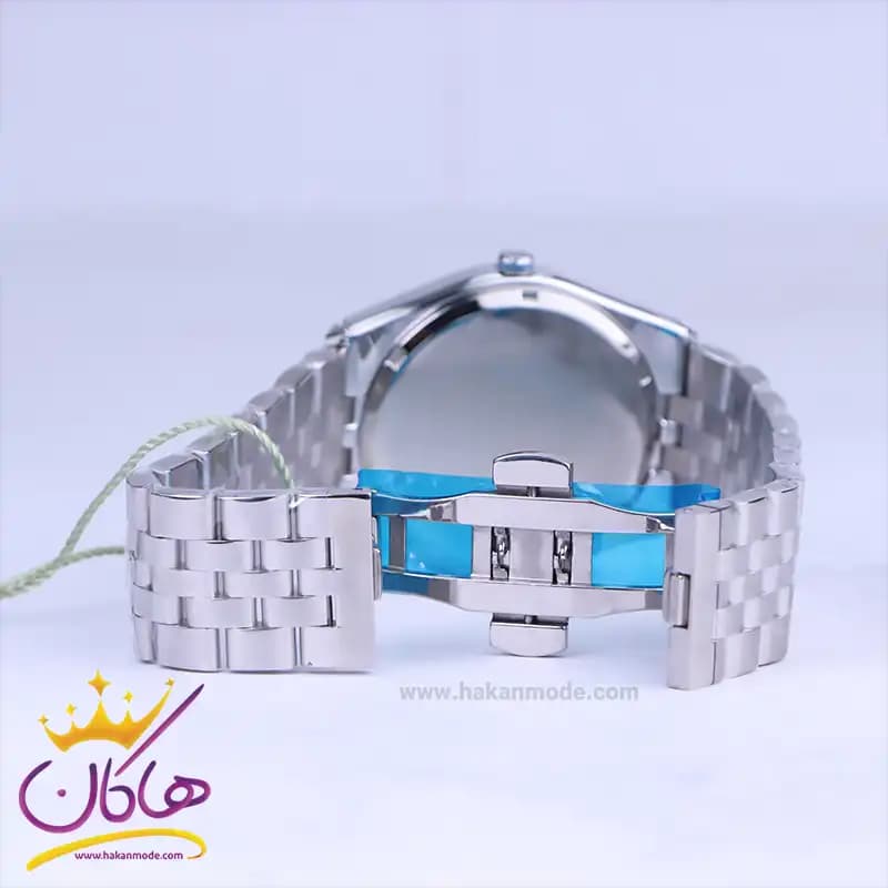 ساعت ست سولیدا استیل نقره ای صفحه آبی 2140 — تصویر ۶