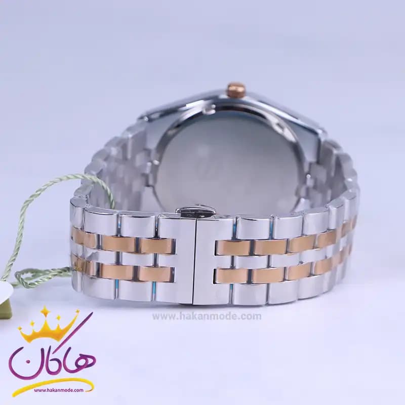 ساعت ست سولیدا استیل نقره ای رزگلد صفحه قهوه ای 2140 — تصویر ۴
