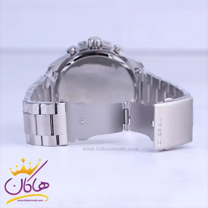 ساعت عقربه ای دیزل مردانه فلزی نقره ای شاخدار 555/2 — تصویر ۲