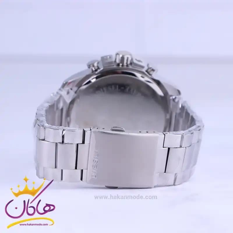 ساعت عقربه ای دیزل مردانه فلزی نقره ای شاخدار 555/2 — تصویر ۴