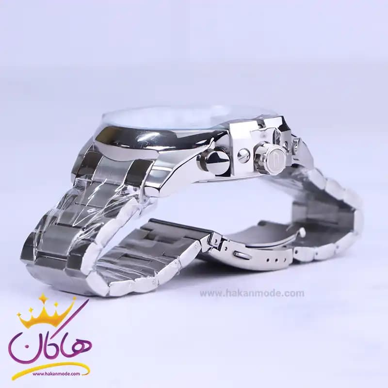 ساعت عقربه ای دیزل مردانه فلزی نقره ای شاخدار 555/2 — تصویر ۳