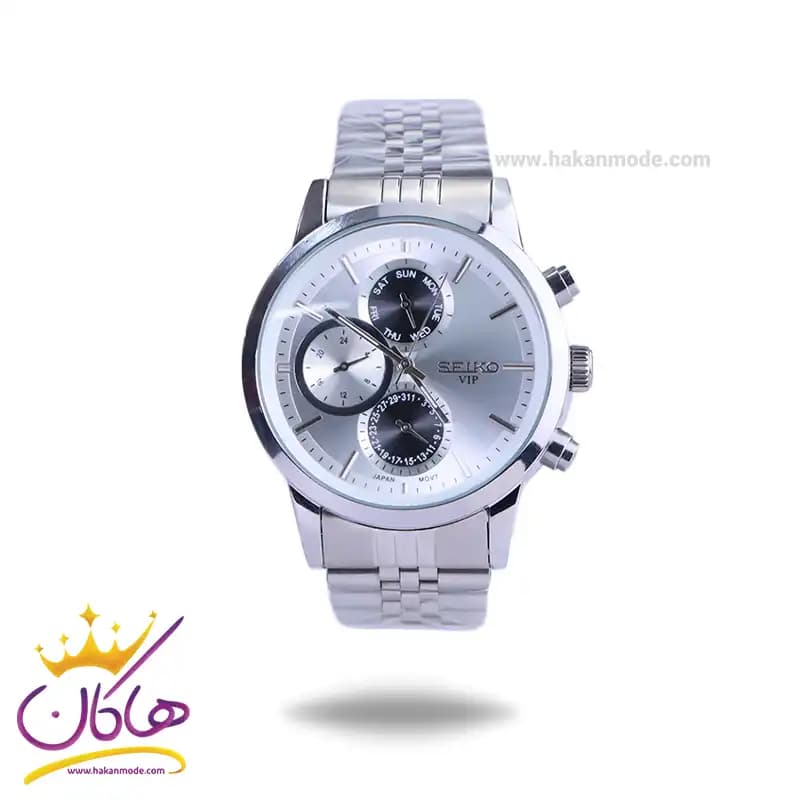 ساعت مچی سیکو مردانه فلزی نقره ای صفحه سفید HS9119/1