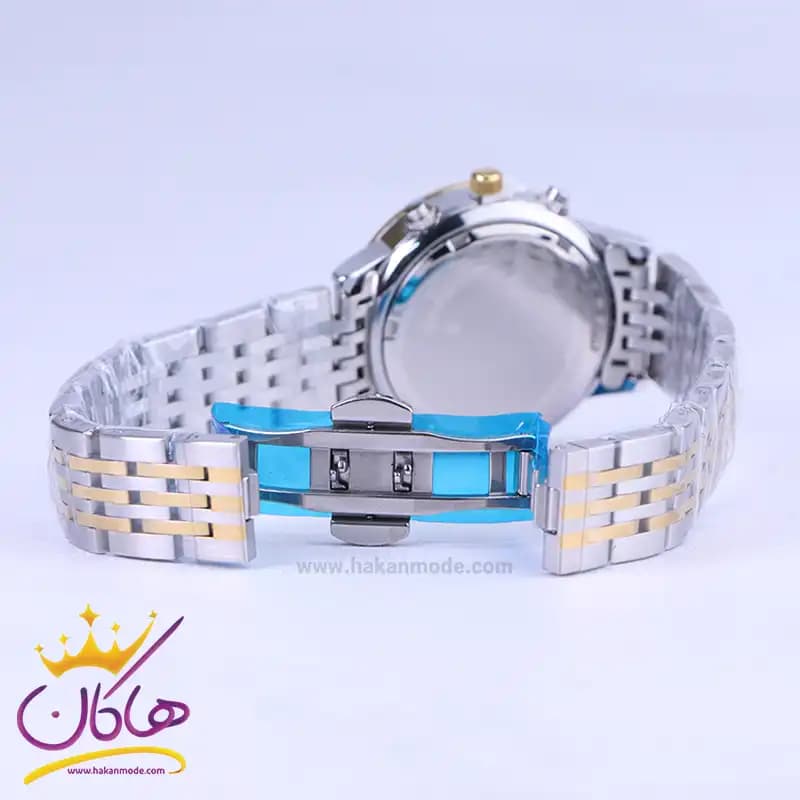 ساعت مچی سیکو زنانه فلزی نقره ای طلایی صفحه سبز 4200/2 — تصویر ۳