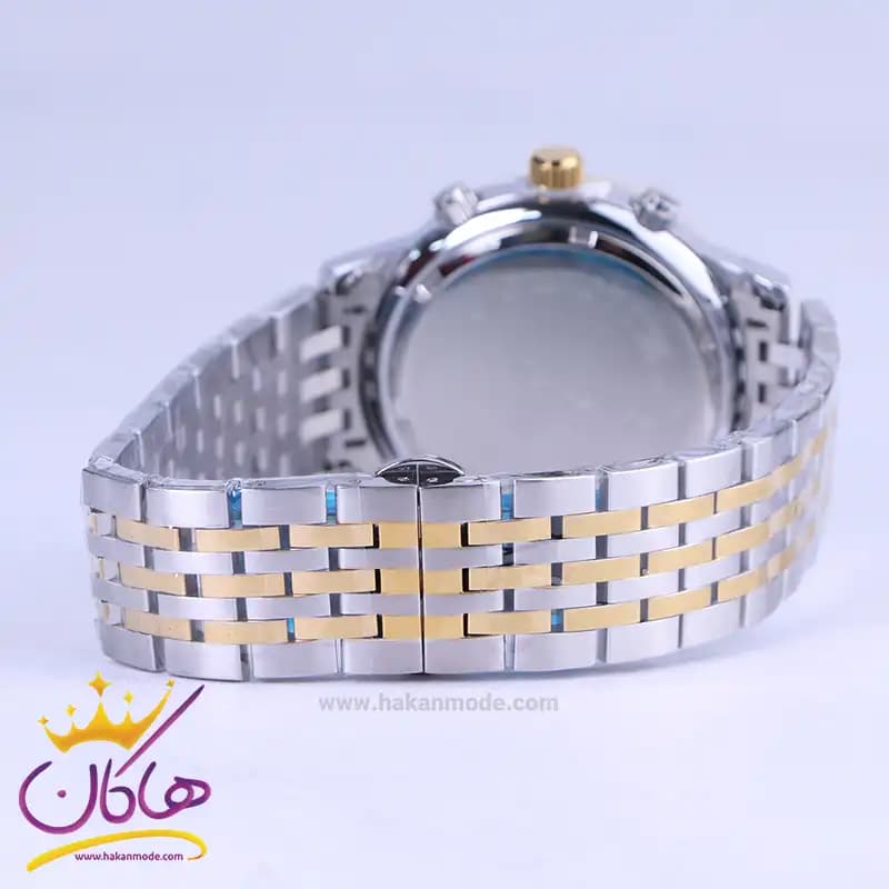 ساعت مچی سیکو مردانه فلزی نقره ای طلایی صفحه سورمه ای 4200/3 — تصویر ۲