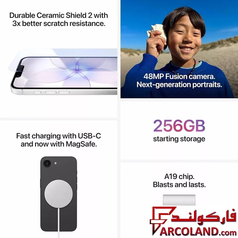 گوشی موبایل اپل iPhone 17e ZA/A ظرفیت 512 گیگابایت رم 8 گیگابایت – نات اکتیو — تصویر ۴