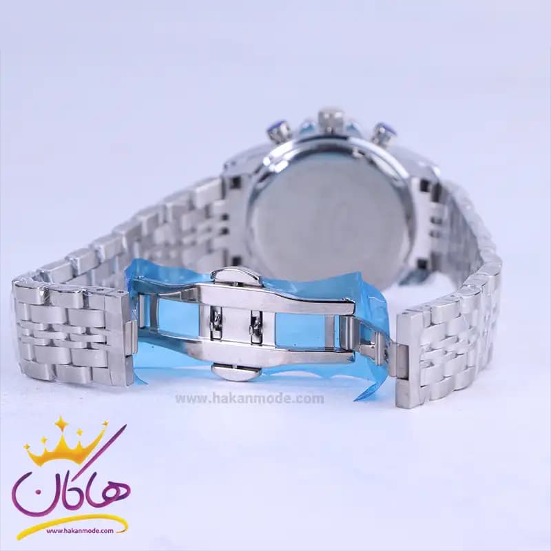 ساعت مچی الگانس زنانه فلزی نقره ای صفحه مشکی 4200/10 — تصویر ۳