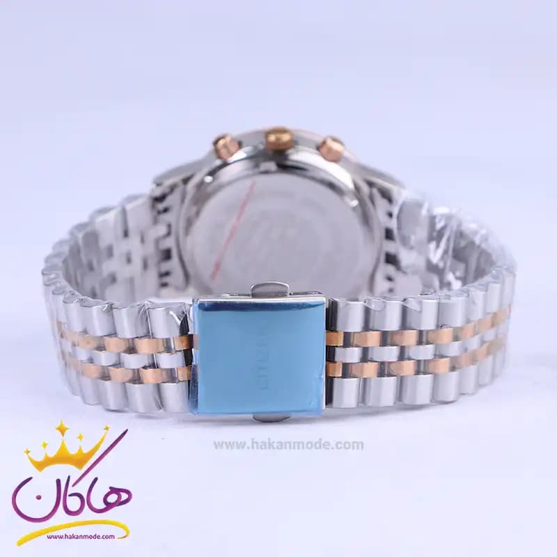 ساعت مچی عقربه ای سیتیزن زنانه فلزی نقره ای رزگلد L22052/2 — تصویر ۲