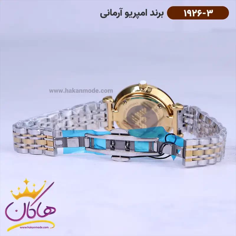 ساعت امپریو آرمانی زنانه استیل نقره ای طلایی AR 1926/3 — تصویر ۳