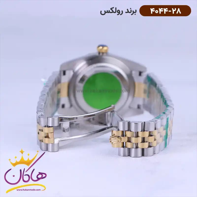 ساعت رولکس مردانه فلزی نقره ای طلایی دیجاست 4044/28 — تصویر ۳