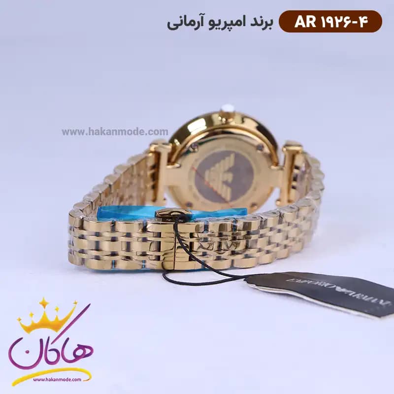ساعت امپریو آرمانی زنانه استیل تمام طلایی AR 1926/4 — تصویر ۲