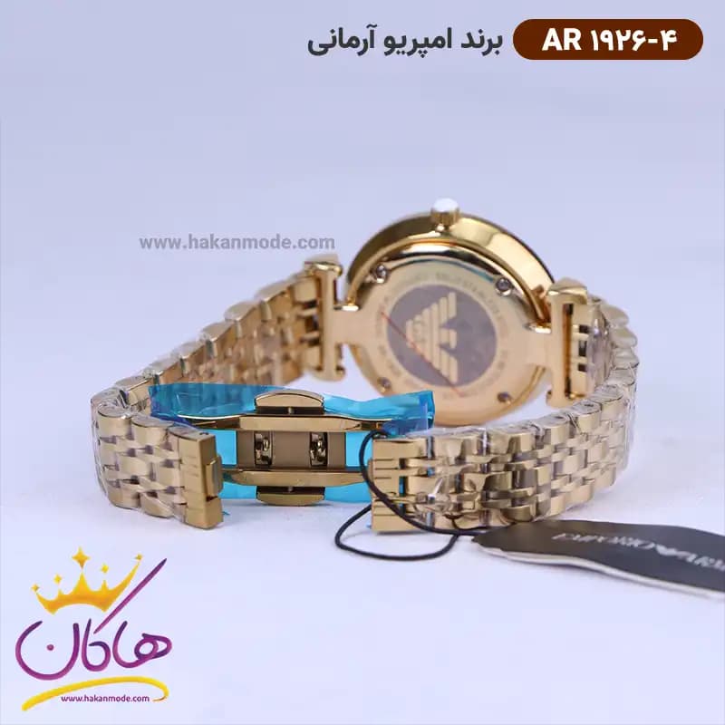 ساعت امپریو آرمانی زنانه استیل تمام طلایی AR 1926/4 — تصویر ۳