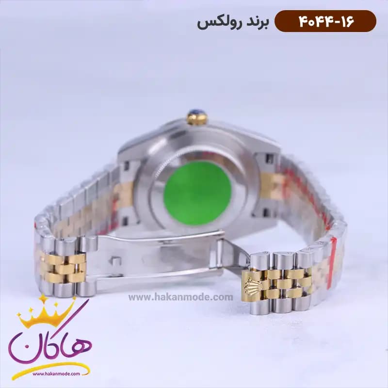 ساعت رولکس مردانه فلزی نقره ای طلایی دیجاست 4044/16 — تصویر ۳