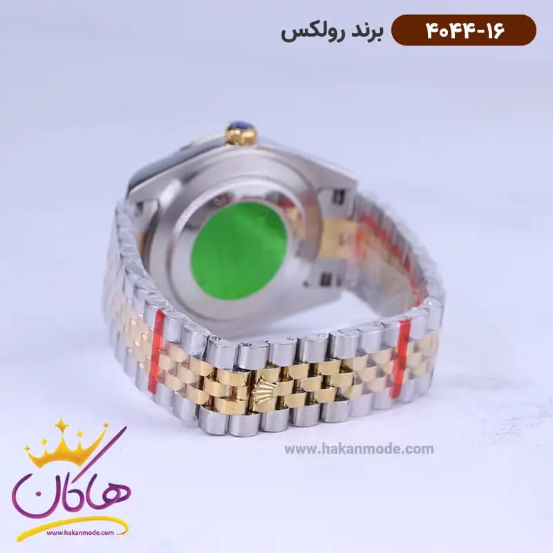 ساعت رولکس مردانه فلزی نقره ای طلایی دیجاست 4044/16 — تصویر ۲