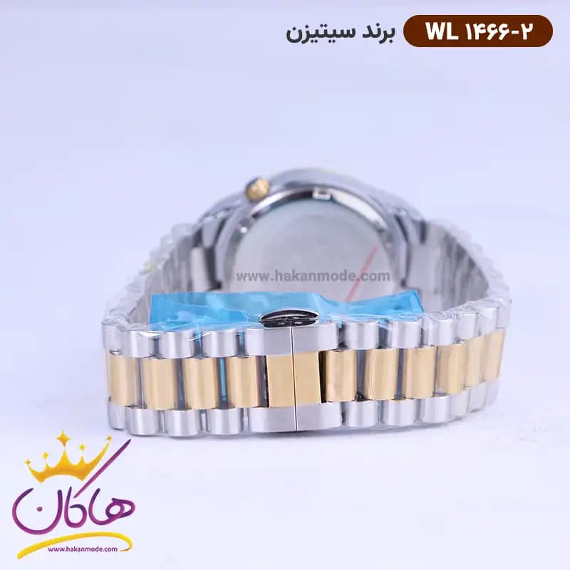 ساعت سیتیزن زنانه فلزی صفحه سورمه ای WL1466/2 — تصویر ۲