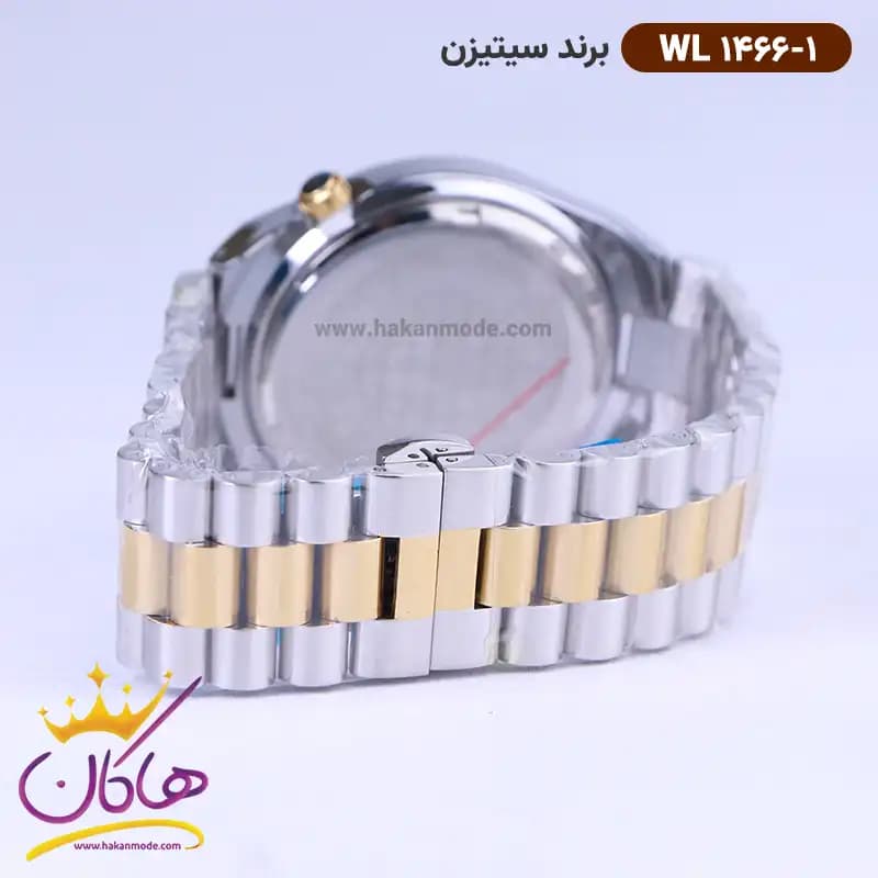ساعت سیتیزن مردانه فلزی صفحه سورمه ای WL1466/1 — تصویر ۲