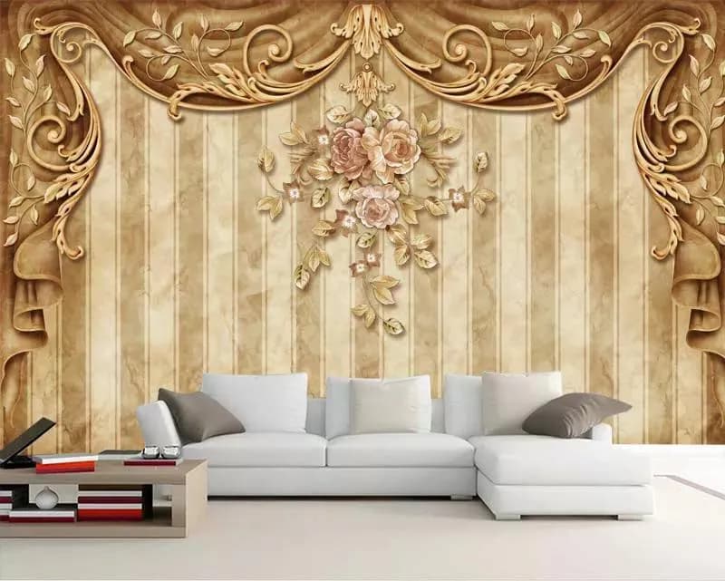 پوستر دیواری سه بعدی طرح کلاسیک رویایی