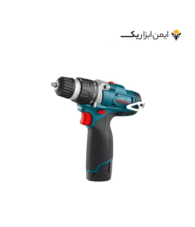 دریل پیچ گوشتی شارژی 10 میلی متری 12 ولت رونیکس (Ronix) مدل 8812 — تصویر ۳