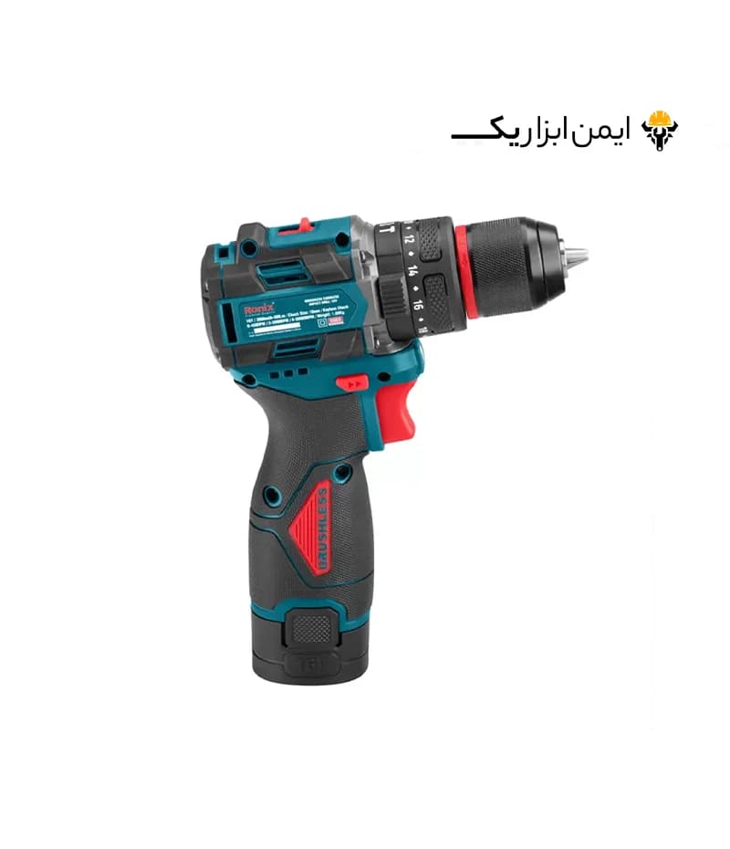 دریل شارژی 10 میلی متری 16 ولت رونیکس (Ronix) مدل 8669 — تصویر ۳