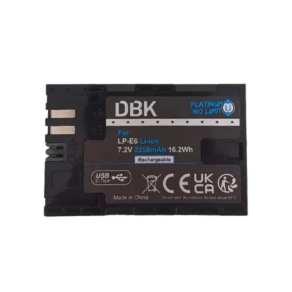 باتری دوربین کانن قابل شارژ DBK Canon LP-E6 Battery — تصویر ۳