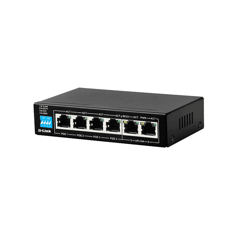 سوییچ 6 پورت POE دی لینک DGS-F1006P-E — تصویر ۲