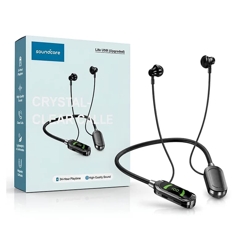 هندزفری بلوتوثی گردنی انکر مدل Soundcore Life U50i (نسخه های کپی) — تصویر ۳