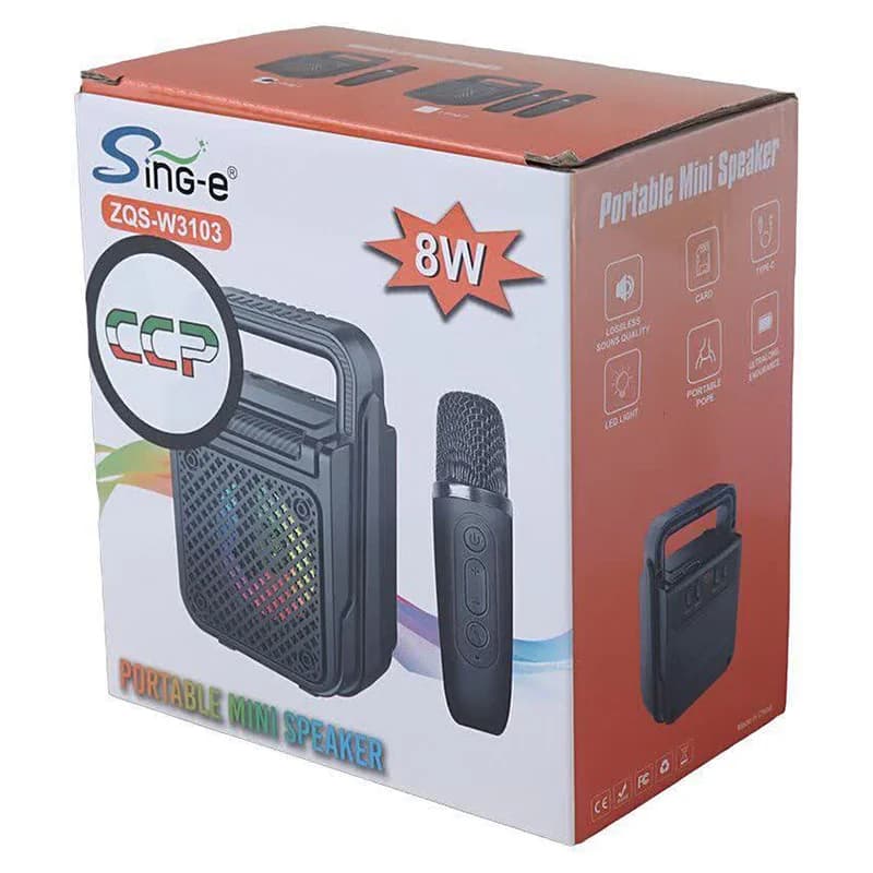 اسپیکر بلوتوثی سینگ ای ZQS-W3103 + میکروفون — تصویر ۷