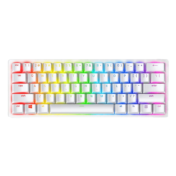 کیبورد گیمینگ ریزر Razer Huntsman Mini Mercury (سوییچ بنفش)