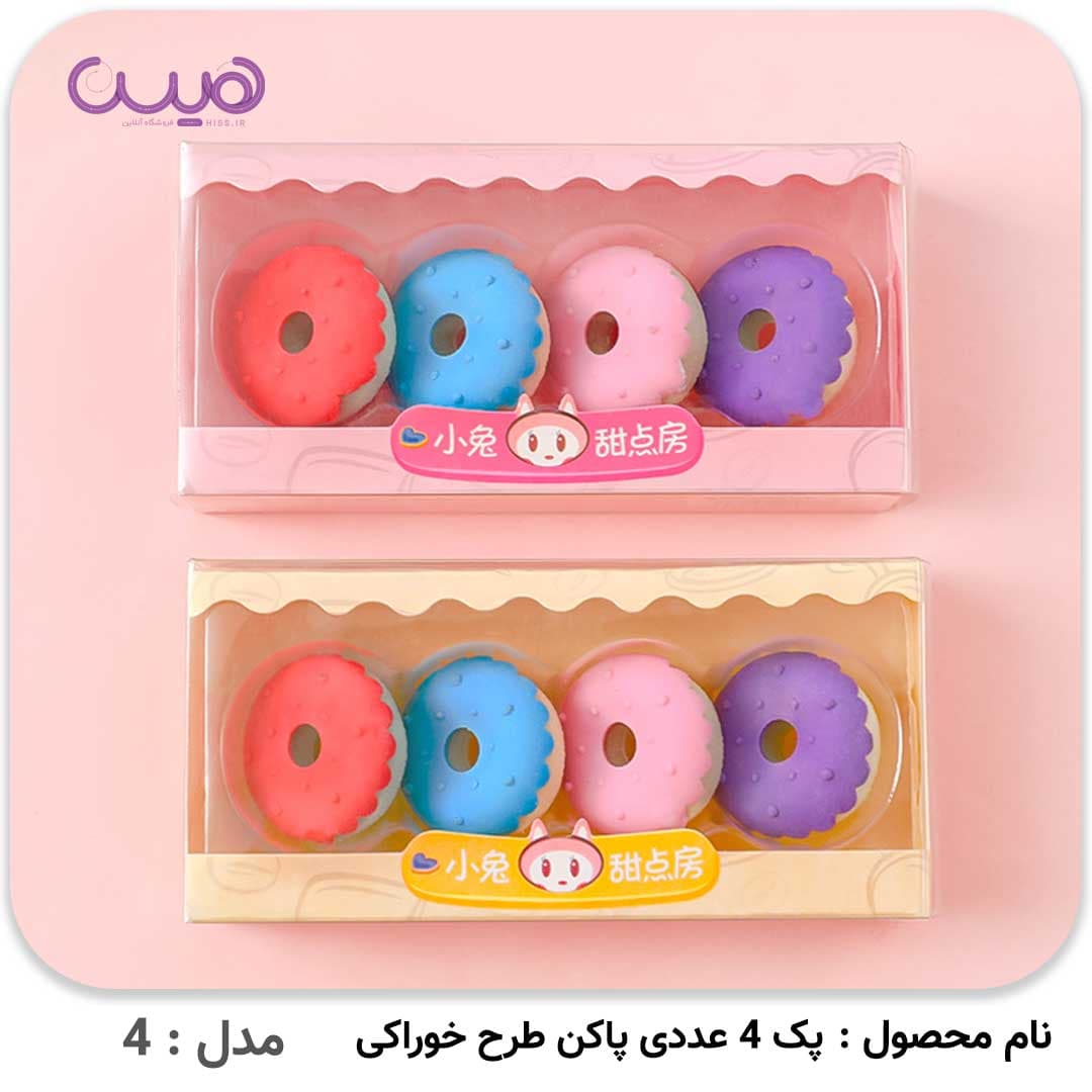 پک 4 عددی پاکن طرح خوراکی — تصویر ۵