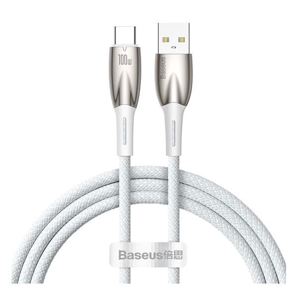 کابل تبدیل USB به USB-C بیسوس مدل Glimmer Series Fast 100w طول 1 متر
