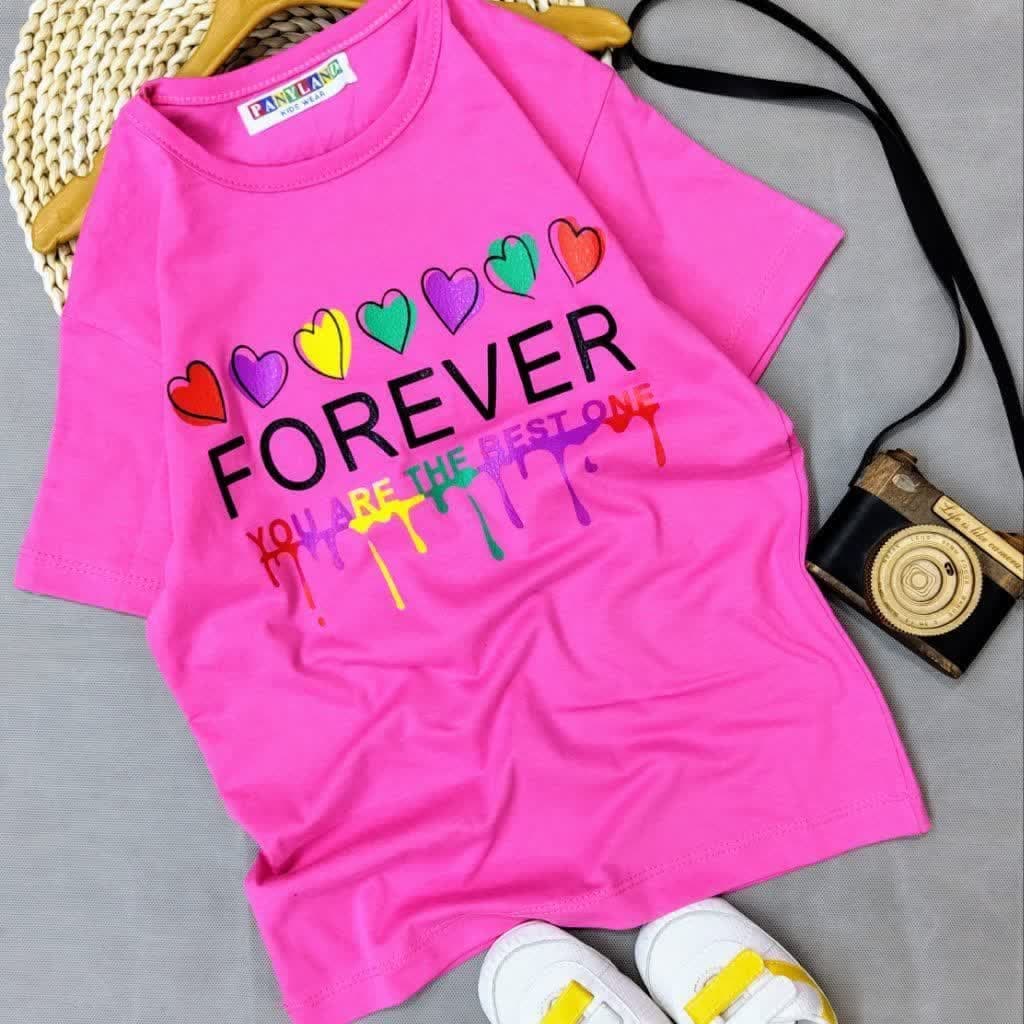 تیشرت تک دخترانه FOREVER