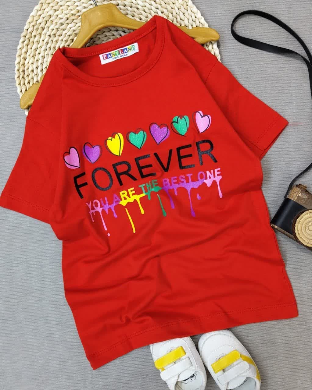 تیشرت تک دخترانه FOREVER — تصویر ۴
