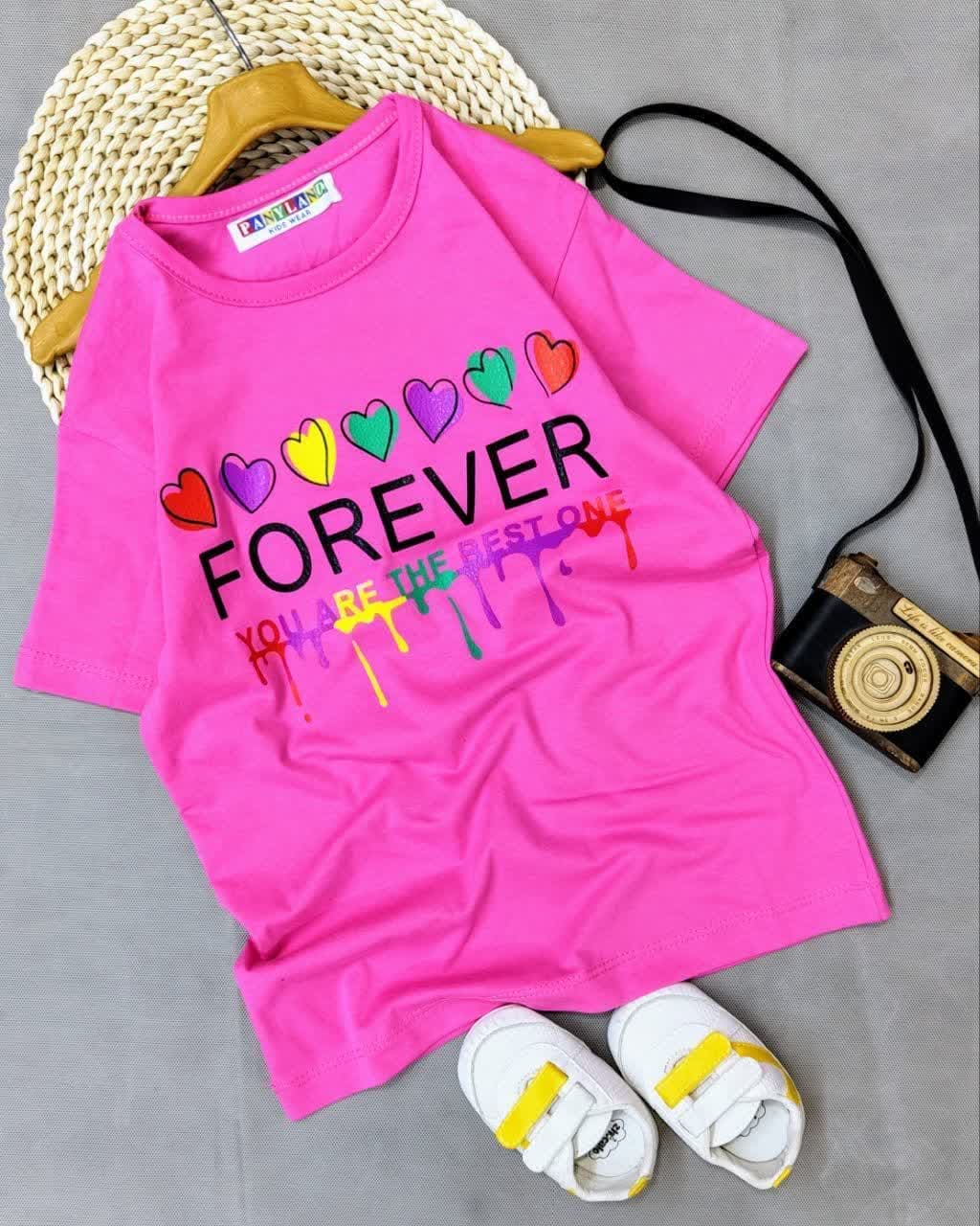 تیشرت تک دخترانه FOREVER — تصویر ۳