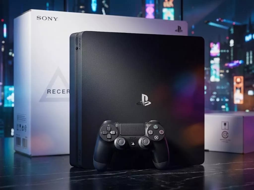 PS4 Slim کپی‌ خور 1 ترابایت (استوک) ( همراه دسته شرکتی + لوازم و کارتن )