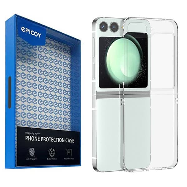 قاب اپیکوی مدل Transparent Fold مناسب برای گوشی موبایل سامسونگ Galaxy Z Flip 7