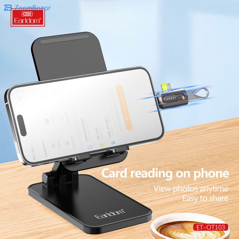 مبدل OTG به لایتنینگ ارلدام مدل 2IN1 OT103 — تصویر ۵