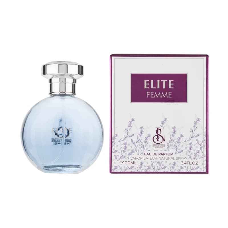 ادوپرفیوم زنانه اسپرینگ لیلیز مدل Elite Femme مشابه اکلت لانوین حجم 100ml — تصویر ۲