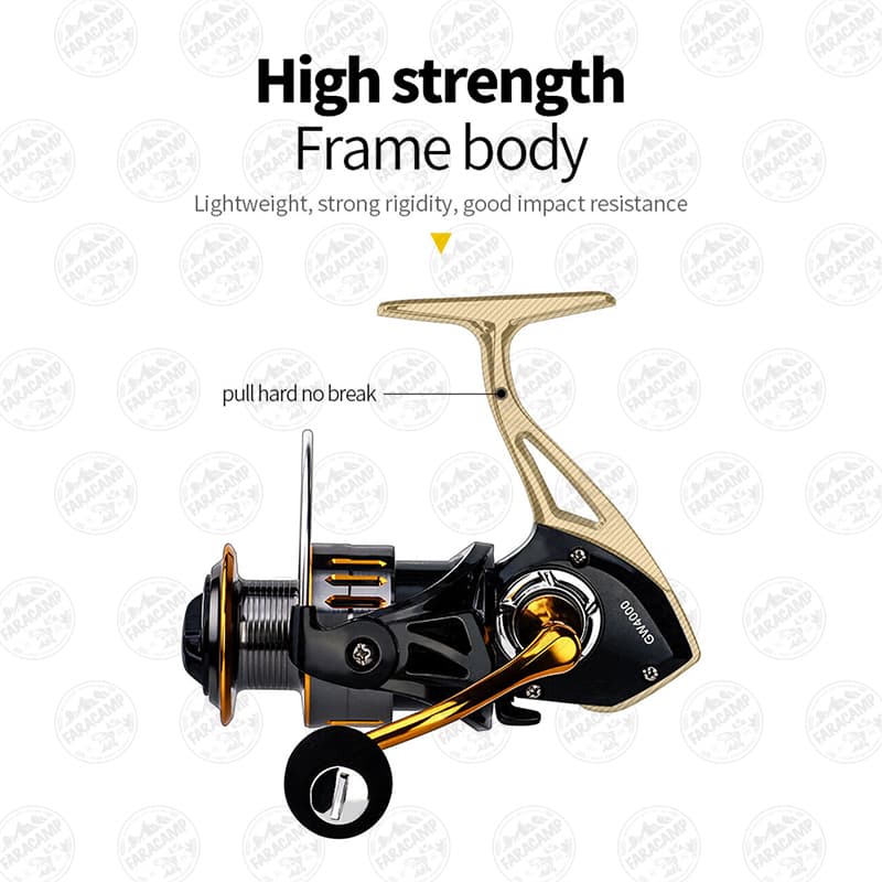 چرخ ماهیگیری فلزی مدل GW6000 — تصویر ۳
