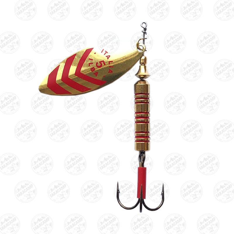 لانسه ماهیگیری سایز ۵ ایلبا ۱۹ گرم Lungo Gold/Red 60215