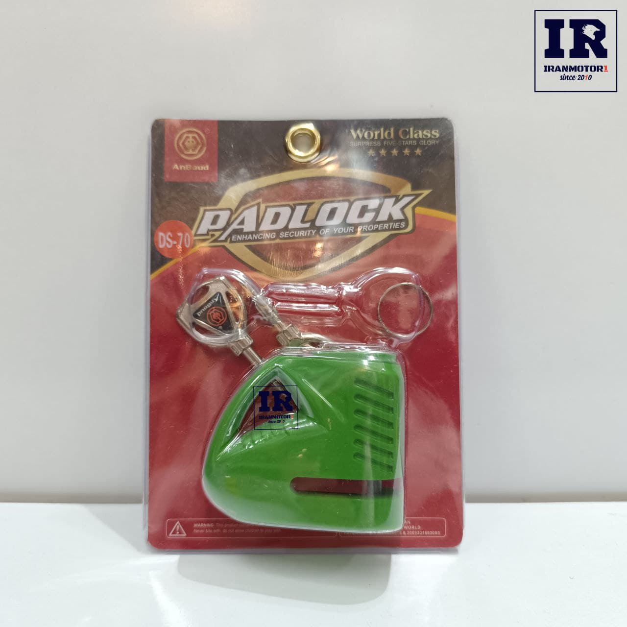 قفل دیسکی موتورسیکلت padlock پد لاک ضد برش — تصویر ۵