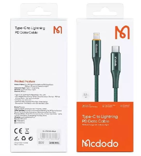 کابل شارژ MCDODO TYPE -C TO LIGHTNING CA-9960 — تصویر ۴