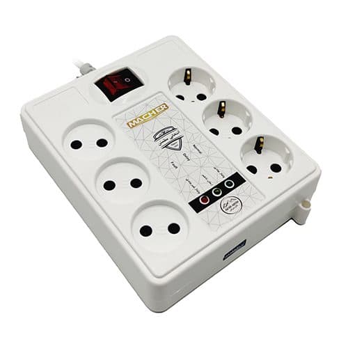 محافظ برق 6 خانه آرت دار مچر مدل MR-227 با طول 3 م